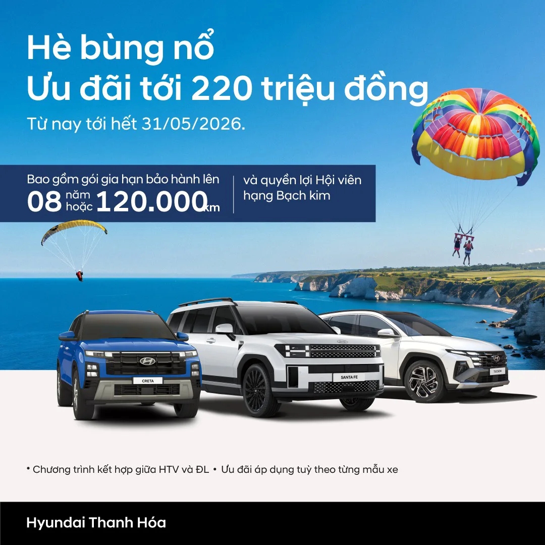 DEAL TỐT NHẤT THÁNG 5 HYUNDAI “HÈ BÙNG NỔ”